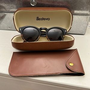 Illesteva Leonard Sunglasses Tortoise / Black